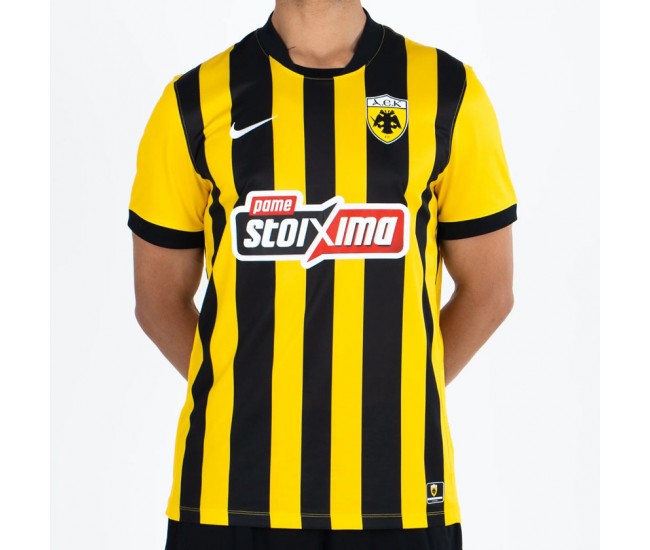 AEK Athens Mens Home Soccer Jersey 2025