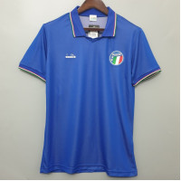 Italy Men Home Retro Soccer Jersey 1990