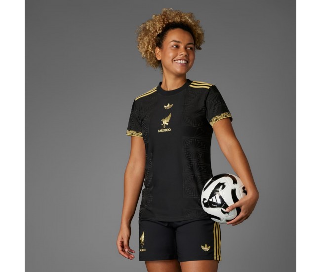 Mexico Womens Gold Soccer Jersey 2025