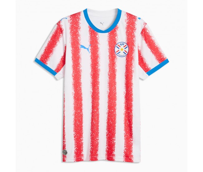 Paraguay Mens Home Soccer Jersey 2026