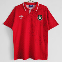 Wales Men Home Retro Soccer Jersey 1992