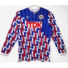 AFC AJAX Men Away Long Sleeve Retro Soccer Jersey 1989