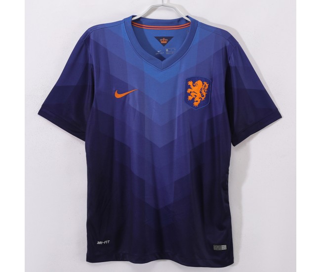 Netherlands National Team Men Away Retro Soccer Jersey 2014