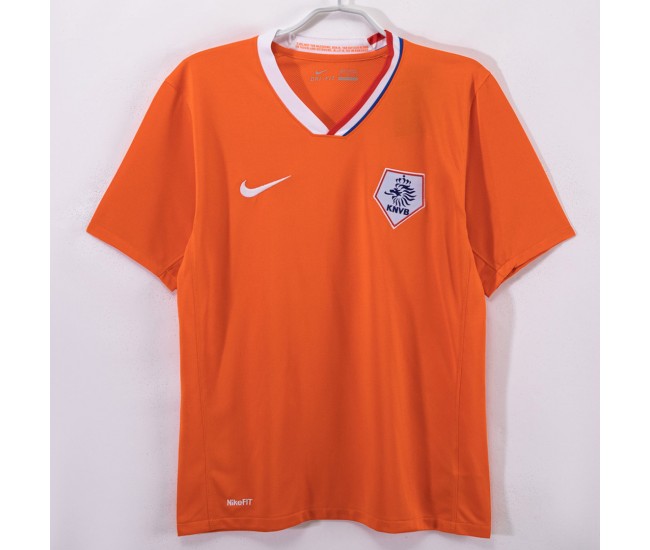 Netherlands National Team Men Home Retro Soccer Jersey 2008