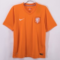 Netherlands National Team Men Home Retro Soccer Jersey 2014