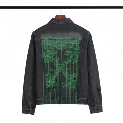 2020 Winter OFF-WHITE Embroidery Cowboy Jacket Men's