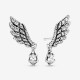 Pandora Dangling Angel Wing Stud Earrings
