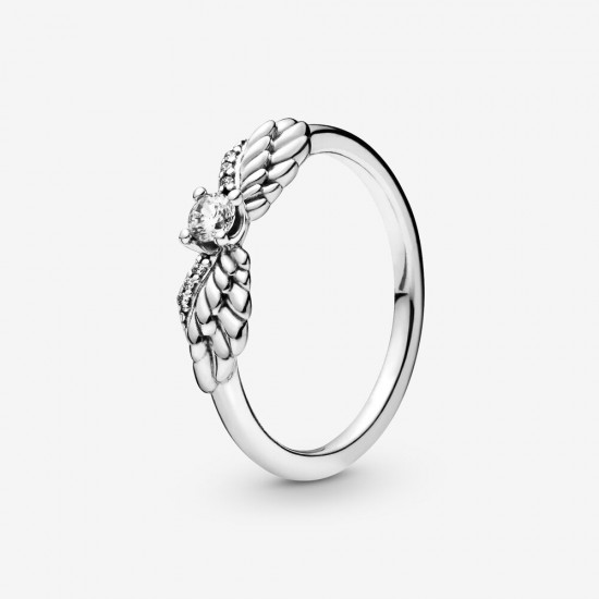 Sale Pandora Sparkling Angel Wings Ring Up To 50 Off