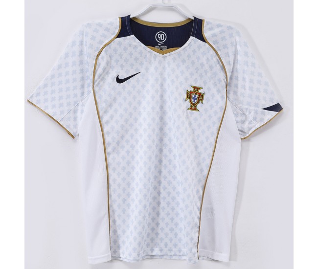 Portugal Men Away Retro Soccer Jersey 2004 Portugal Men Away Retro Soccer Jersey 2004