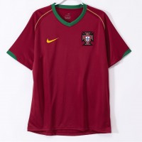 Portugal Men Home Retro Soccer Jersey 2006