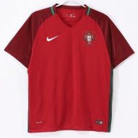 Portugal Men Home Retro Soccer Jersey 2016
