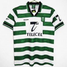 Sporting CP Men Home Retro Soccer Jersey 1999 Sporting CP Men Home Retro Soccer Jersey 1999