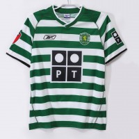 Sporting CP Men Home Retro Soccer Jersey 2003 Sporting CP Men Home Retro Soccer Jersey 2003