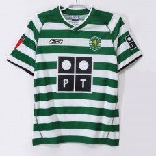 Sporting CP Men Home Retro Soccer Jersey 2003 Sporting CP Men Home Retro Soccer Jersey 2003