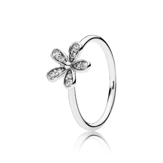 Pandora Dazzling Daisy Stackable Ring, Clear CZ