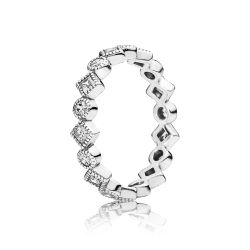 Pandora Alluring Brilliant Princess Stackable Ring, CZ