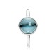 Pandora Poetic Droplet, Aqua Blue Crystal