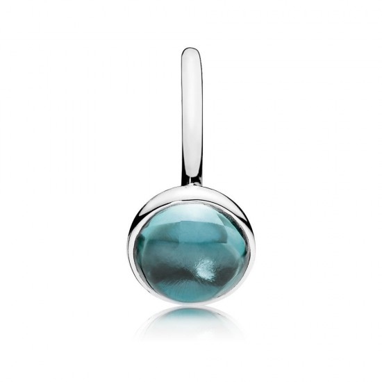 Pandora Poetic Droplet, Aqua Blue Crystal