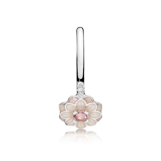 Pandora Blooming Dahlia, Cream Enamel, Clear CZ & Blush Pink Crystals
