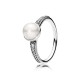 Pandora Elegant Beauty, White Pearl & Clear CZ