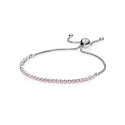Pandora Pink Sparkling Strand Bracelet, Pink CZ