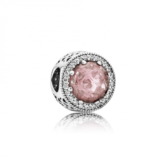 Pandora Radiant Hearts, Blush Pink Crystal & Clear CZ
