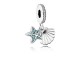 Pandora Tropical Starfish & Sea Shell, Frosty Mint & Clear CZ