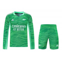 Arsenal F.C. Men Long Sleeves Goalkeeper Football Suit Green