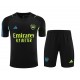 Arsenal F.C. Men Short Sleeves Football Suit Black 2024