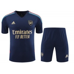 Arsenal F.C. Men Short Sleeves Football Suit Dark Blue 2024