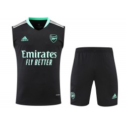 Arsenal F.C. Men Vest Sleeveless Football Training Kit Black 2024