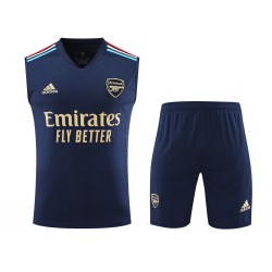 Arsenal F.C. Men Vest Sleeveless Football Training Kit Dark Blue 2024