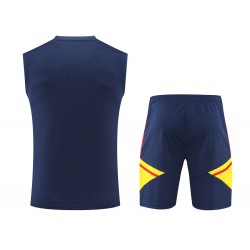 Arsenal F.C. Men Vest Sleeveless Football Training Suit Dark Blue 2024