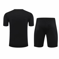 Associazione Calcio Milan Men Goalkeeper Short Sleeve Football Training Kit Black 2024 