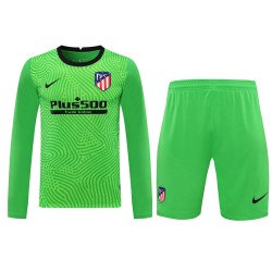 Atlético De Madrid Men Goalkeeper Long Sleeves Football Suit Green