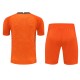 Atlético De Madrid Men Goalkeeper Short Sleeves Football Suit Orange