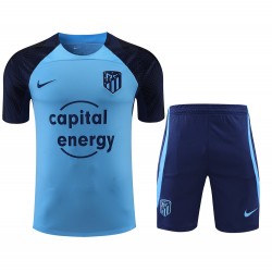 Atlético De Madrid Men Short Sleeves Football Kit Blue 2023