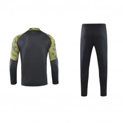 Borussia Dortmund Men Long Sleeves Half Zip Football Kit 