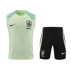 Brazil National Football Team Men Vest Sleeveless Football Kit 2023 