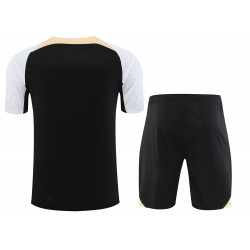 Chelsea FC Men Short Sleeves Football Suit Black 2024