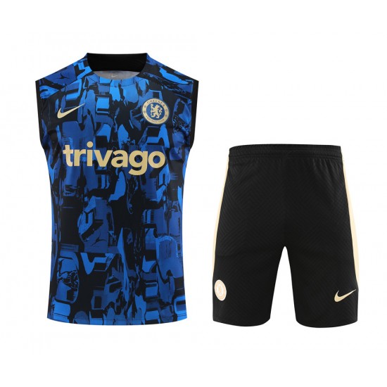 Chelsea Fc Men Vest Sleeveless Football Suit 2024