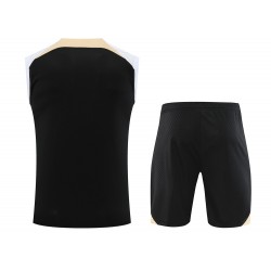 Chelsea FC Men Vest Sleeveless Football Suit Black 2024