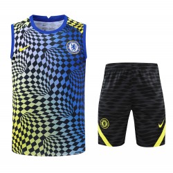 Chelsea FC Men Vest Sleeveless Football Training Suit