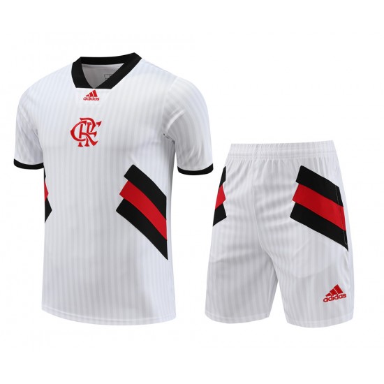 Clube De Regatas Do Flamengo Men Short Sleeves Football Kit White 2024