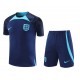 England National Football Team Men Short Sleeves Football Suit Dark Blue 2023