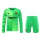 FC Barcelona Men Goalkeeper Long Sleeves Football Kit Green