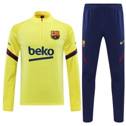 FC Barcelona Men Long Sleeves Half Zip Football Kit