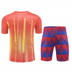 FC Barcelona Men Short Sleeves Football Kit Orange 2024