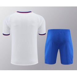 FC Barcelona Men Short Sleeves Football Kit White 2024