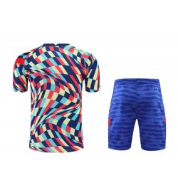 FC Barcelona Men Short Sleeves Football Training Kit Camouflage
